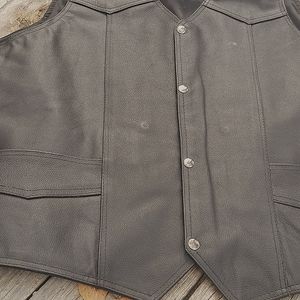 Biker Leather Vest